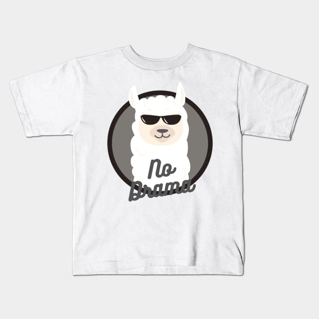 Lama No dama Kids T-Shirt by Pearsville